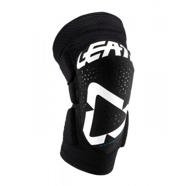 leatt kneeguard 3df5.0 whiteblk frontright 5019400550